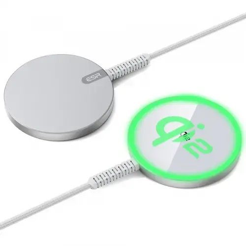 Incarcator Retea Wireless ESR HaloLock, 15W, 1.67A (Argintiu)