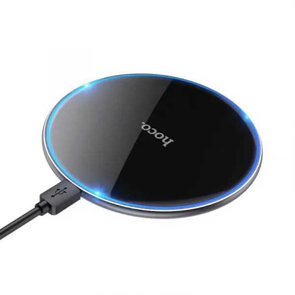 Incarcator Retea Wireless HOCO CW6 Pro, 15W, 1.67A, Negru