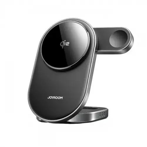Incarcator Retea Wireless Joyroom JR-W17 3in1, 15W, 1.67A (Negru)