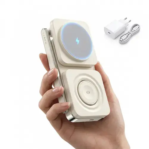 Incarcator Retea Wireless Lisen 3in1, 15W, 1.67A, YL0223110006 (Alb)