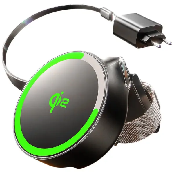 Incarcator Retea Wireless Lisen W602 2in1, 15W, 1.67A, Negru YL0324090008