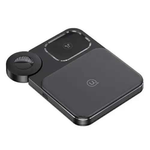 Incarcator Retea Wireless Usams US-CD190, 3 in 1, 15 W, 1.67 A (Negru)