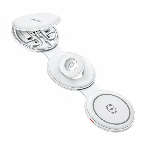 Incarcator Retea Wireless Yesido DS29 5in1, 15W, 1.67A, Alb