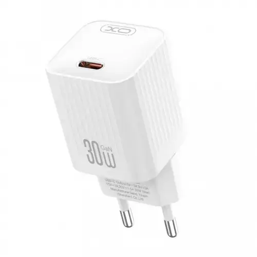 Incarcator Retea XO Design L148, 30W, 3A, 1 x USB-C, Alb