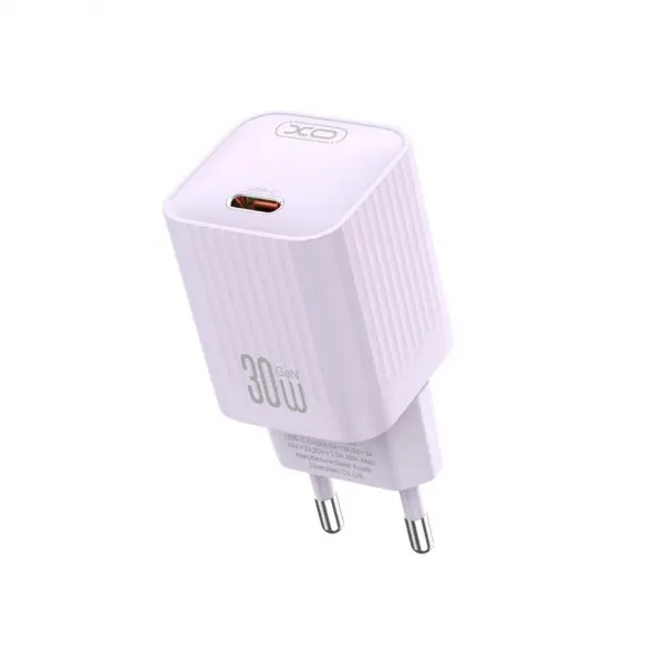 Incarcator Retea XO Design L148, 30W, 3A, 1 x USB-C, Mov