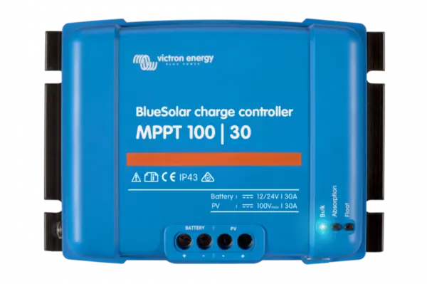 incarcator solar 12v 24v 30a victron energy bluesolar mppt 100/30