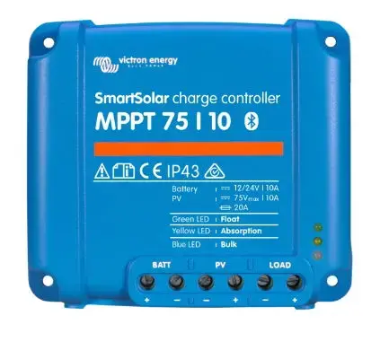 Incarcator solar Victron Energy SmartSolar MPPT 75/10, Bluetooth (Albastru)