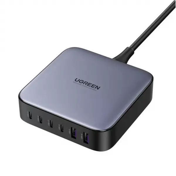 Incarcator Statie UGREEN CD271 Nexode, 200W, 5A, 2 x USB-A - 4 x USB-C, Gri