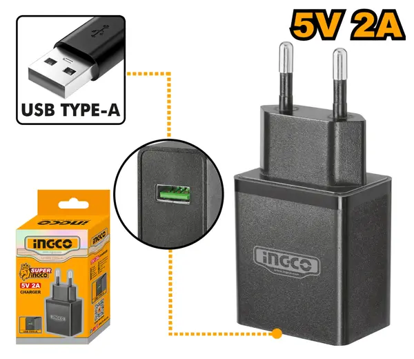 Incarcator USB-A 5V 2Ah INGCO FCLI120502