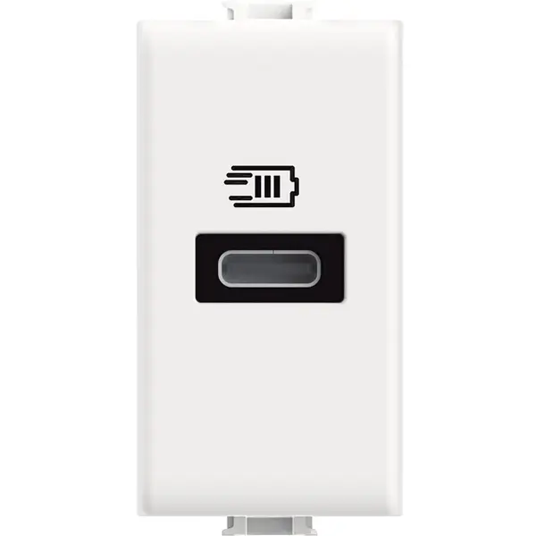 Incarcator Usb tip C 20W Bticino Matix AM4192C, alb