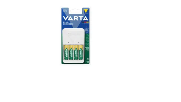 Incarcator Varta 57657 cu 4 acumulatori AA(R6) 2100mah Incarcator Varta 57657 cu 4 acumulatori AA(R6) 2100mah