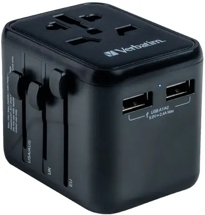 Încărcător Verbatim - UTA-01 Universal Travel Adapter, negru