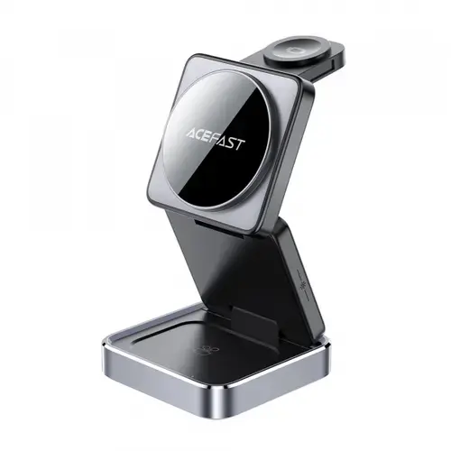 Incarcator Wireless Acefast E21 3in1, 23W, 1.67A (Gri)