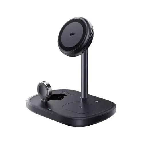 Incarcator wireless Baseus EnerFill FS41 3-in-1, 22.5W, TEC Cooling, Negru (incarcator 45W si cablu USB-C 1m inclus) (Negru)