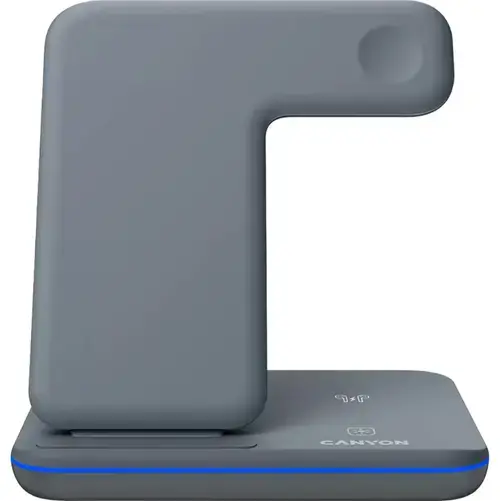 Incarcator Wireless Canyon WS-303, 15W 3in1 (Gri)