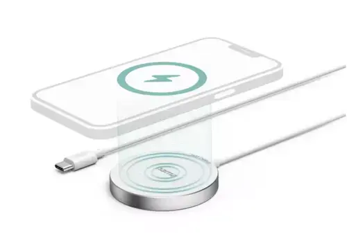 incarcator Wireless Hama MagCharge FC15, 15 W (Alb)