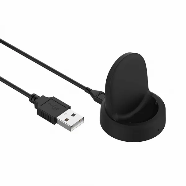 Incarcator Wireless Techsuit TSC3 pentru Samsung Galaxy Watch Series, USB-A, Negru