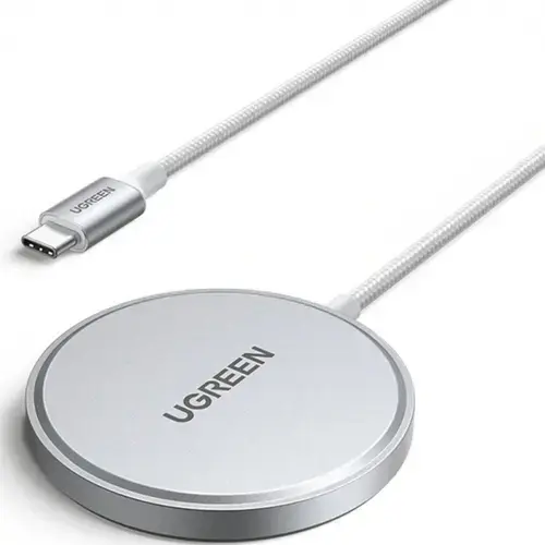 Incarcator Wireless UGREEN W703, 15W, 1.67A (Alb)