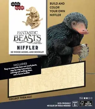 IncrediBuilds: Fantastic Beasts and Where to Find Them. Niffler 3D Wood Model and Booklet, Proprietary ed., Kit/Ramin Zahed