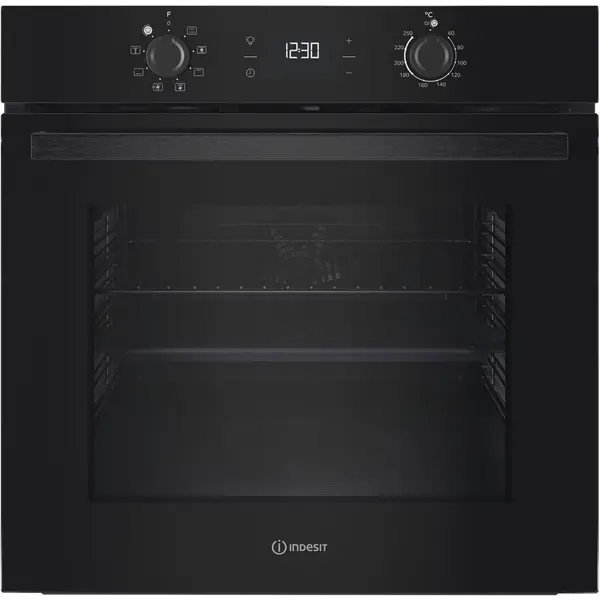 INDESIT Cuptor electric incorporabil Indesit IO K55C B, 71 l, clasa A, Negru