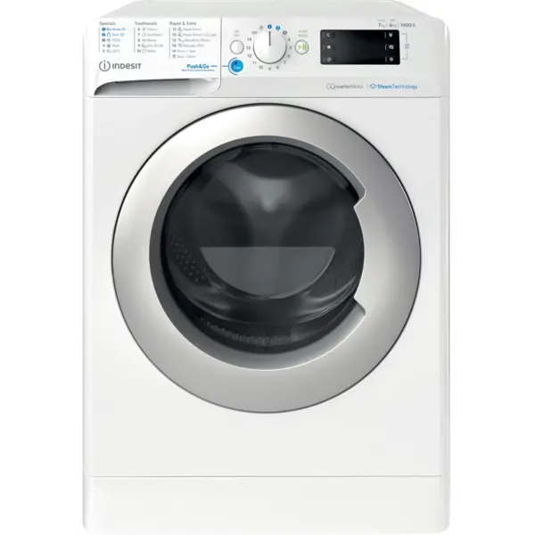 INDESIT Indesit BDE 76435 WSV EE Washing machine with Dryer, Free standing, Front loading, White