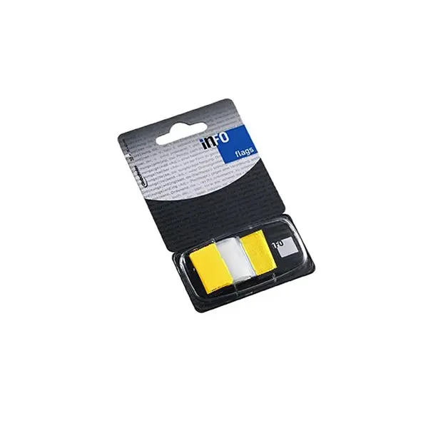Index adeziv Info Flags 25 x 43 mm galben