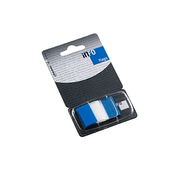 Index adeziv Info Flags 25 x 43 mm Index adeziv Info Flags 25 x 43 mm albastru