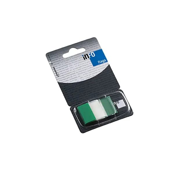 Index adeziv Info Flags 25 x 43 mm Index adeziv Info Flags 25 x 43 mm verde
