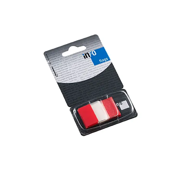 Index adeziv Info Flags 25 x 43 mm Index adeziv Info Flags 25 x 43 mm rosu