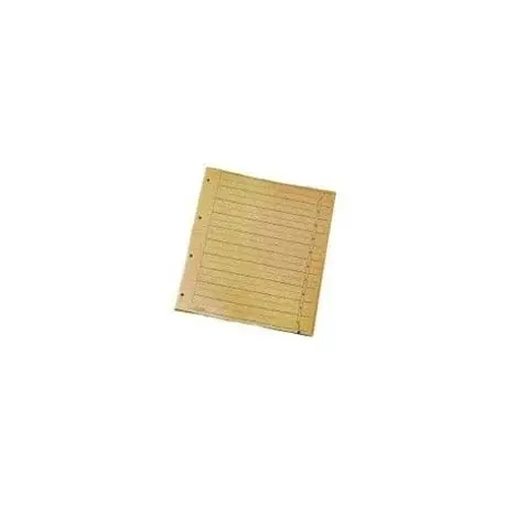 Index carton 10 diviziuni galben inchis