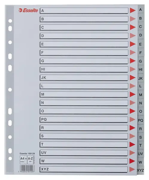 Index Esselte A4 Maxi index A-Z Index Esselte A4 Maxi index A-Z