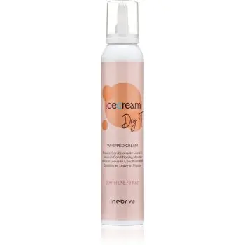 Inebrya Ice Cream Dry-T Whipped Cream spumă hidratantă pentru păr