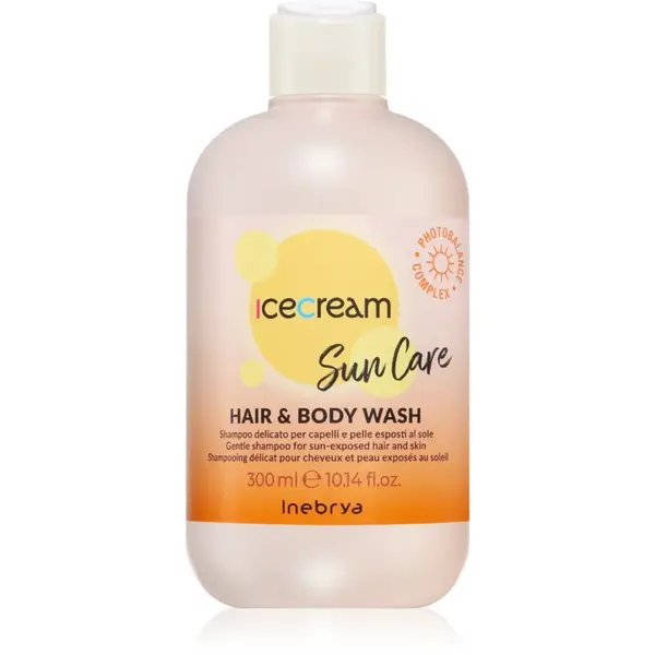 Inebrya Sun Care Hair & Body Wash sampon delicat pentru corp si par 300 ml