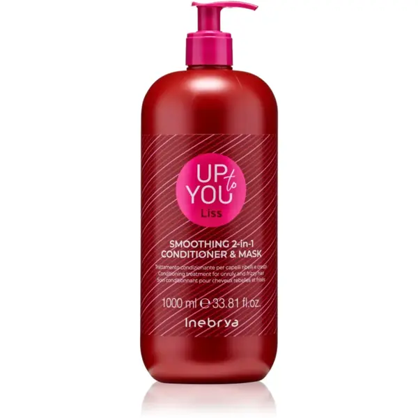 Inebrya Up To You Liss Smoothing 2-in-1 Mask & Conditioner tratament pentru netezire pentru păr 2in1 1000 ml
