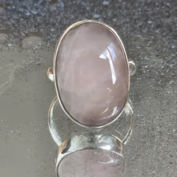 Inel argint cuart roz | ROSE 5