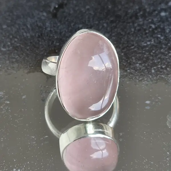 Inel argint cuart roz | ROSE 6