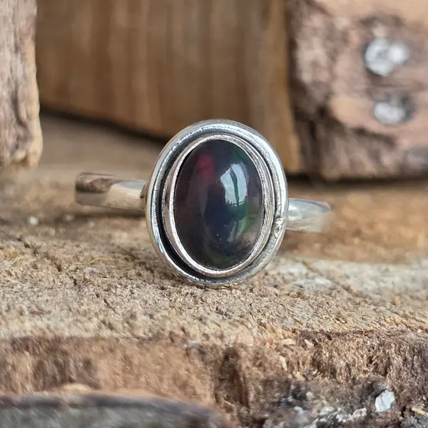 Inel argint opal etiopian | Model 4