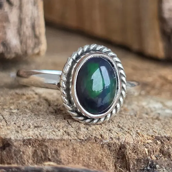 Inel argint opal etiopian | Model 8