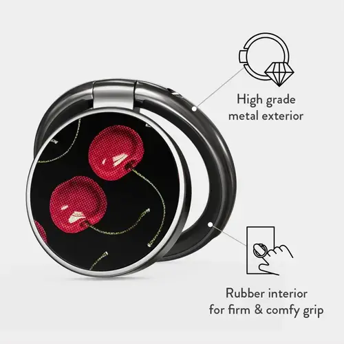Inel Burga BHIPTGCH pentru telefon Gumental Cherrybomb (Negru/Rosu)