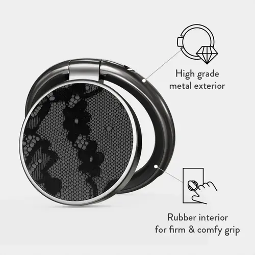 Inel Burga BHIPTGM pentru telefon Gumental Magnetic (Negru)