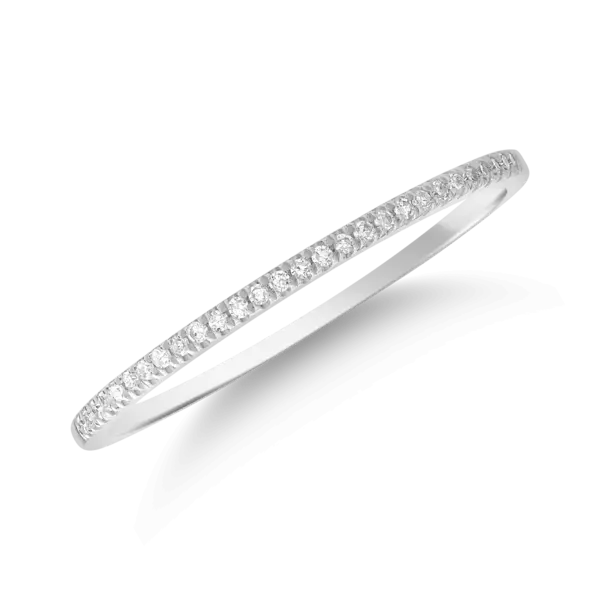Inel din aur alb cu diamante de 0.07ct