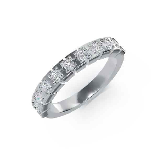 Inel din aur alb cu diamante de 0.36ct