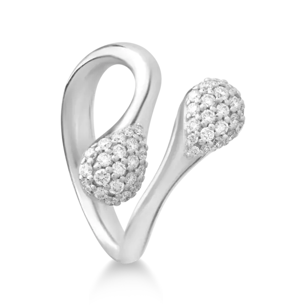 Inel din aur alb cu diamante de 0.46ct