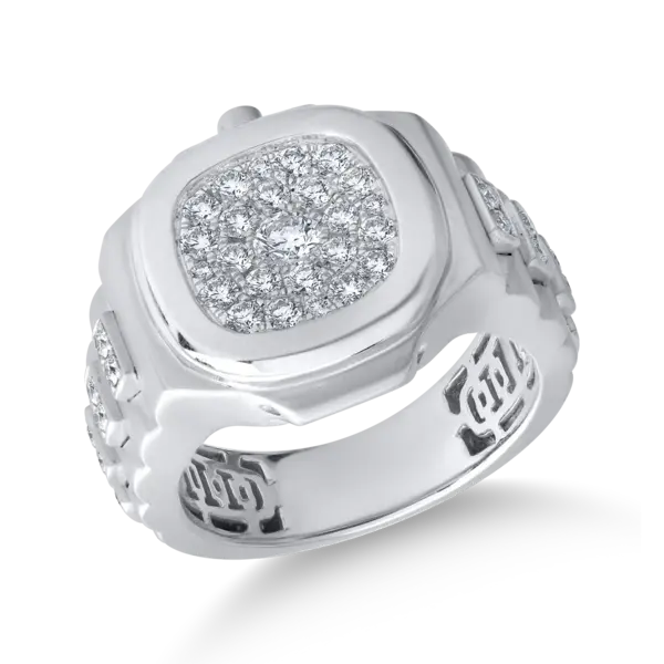 Inel din aur alb cu diamante de 0.85ct