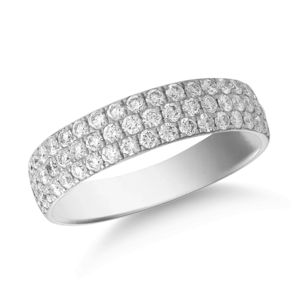 Inel din aur alb cu diamante de 0.85ct