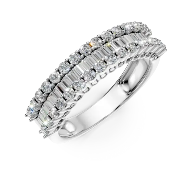 Inel din aur alb cu diamante de 1.01ct