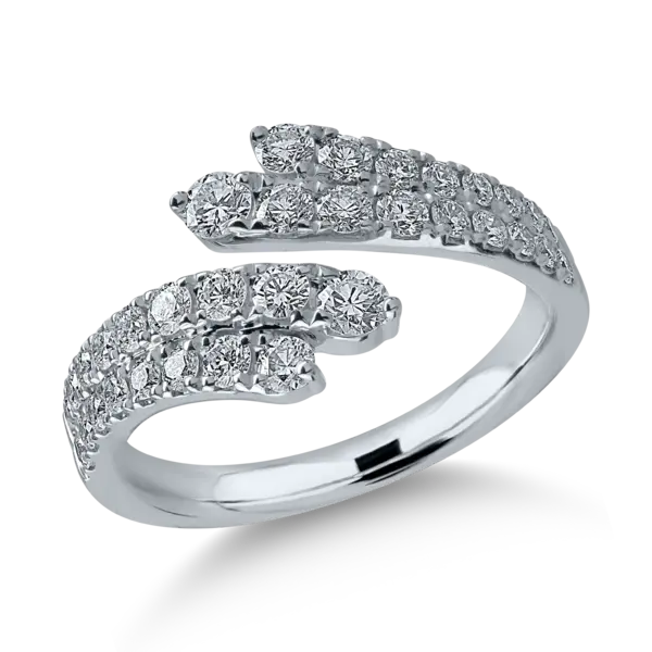 Inel din aur alb cu diamante de 1.03ct