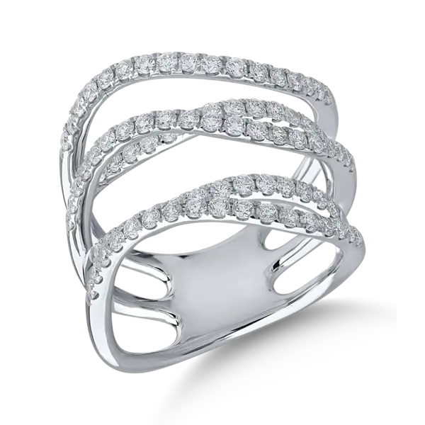 Inel din aur alb cu diamante de 1.11ct