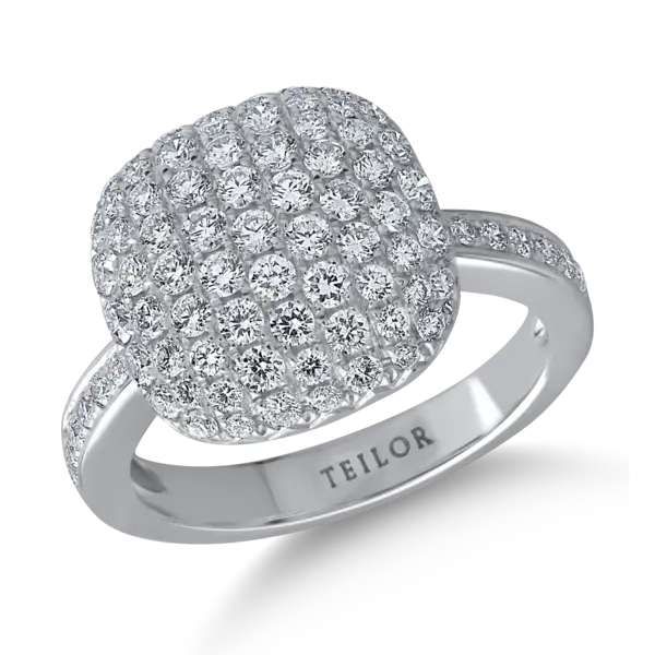 Inel din aur alb cu diamante de 1.26ct