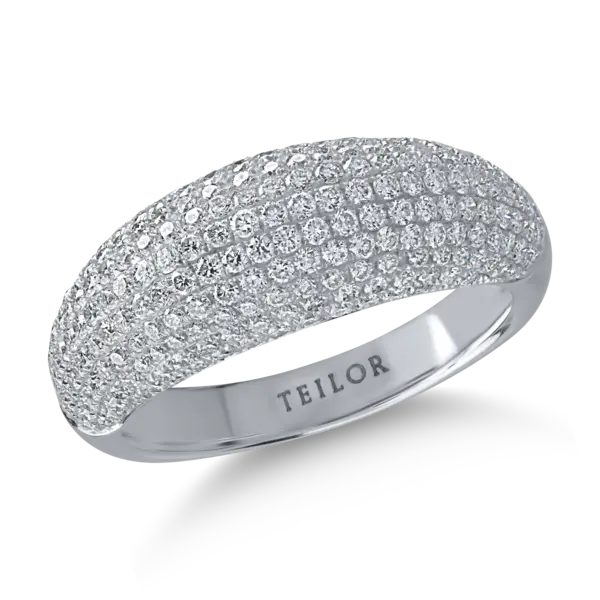 Inel din aur alb cu diamante de 1.39ct